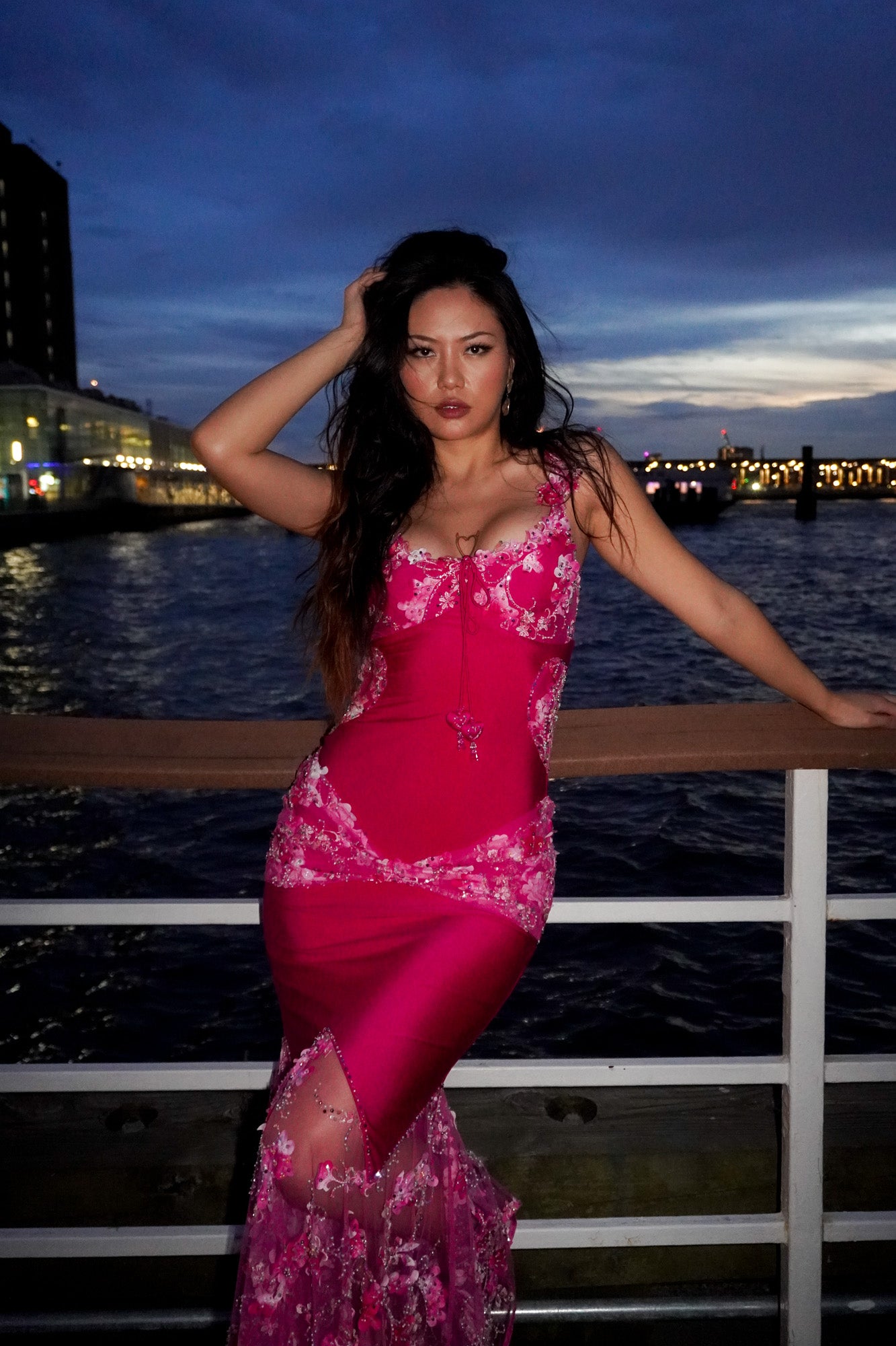 HEARTS ON HER WAIST DRESS