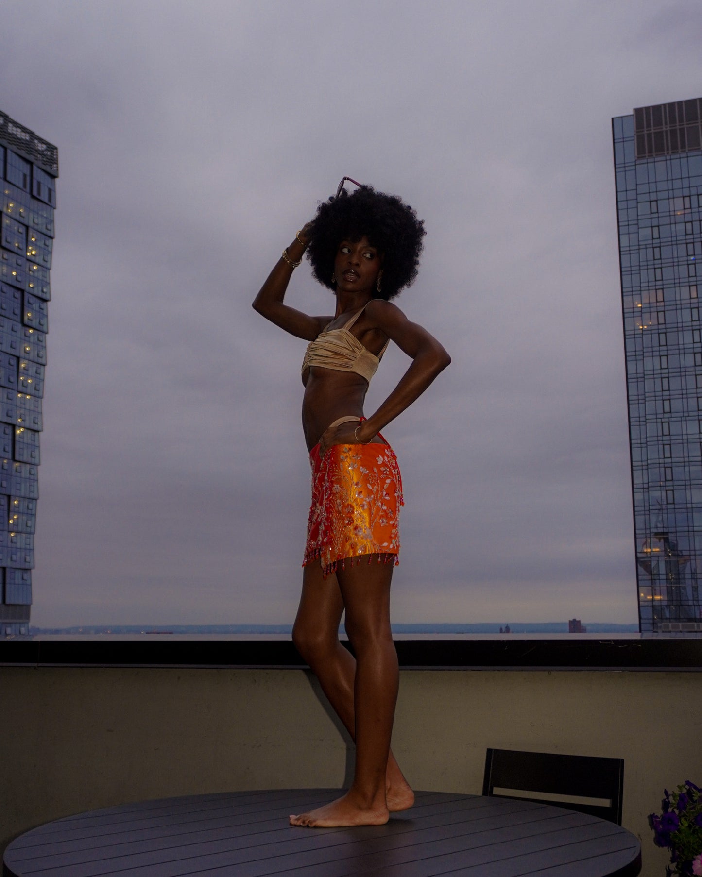 Ibiza Sunset Multiway Beaded Scarf Top