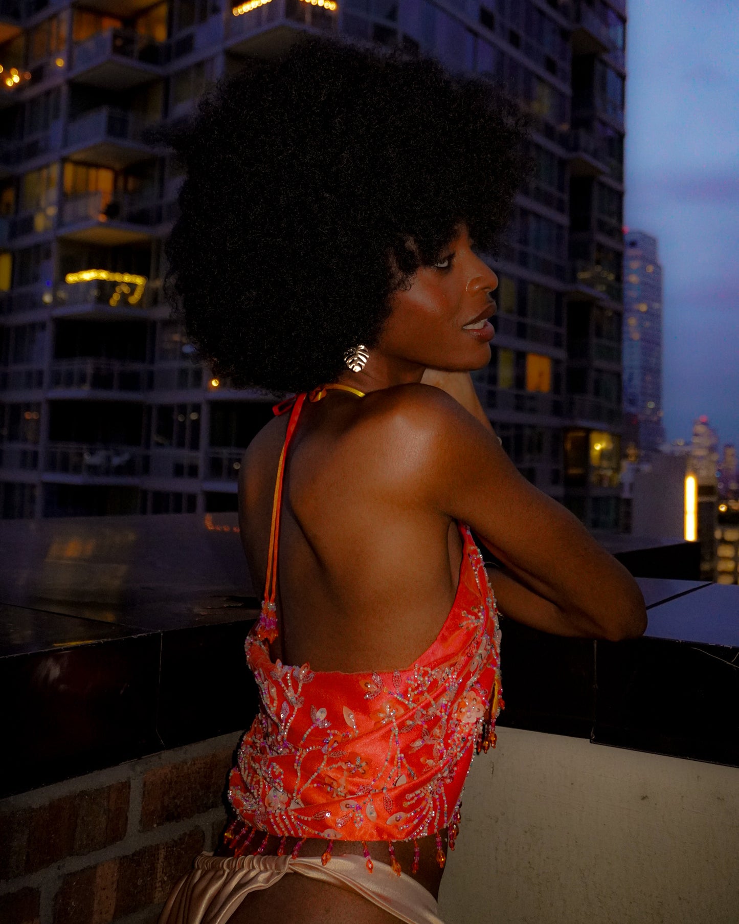 Ibiza Sunset Multiway Beaded Scarf Top