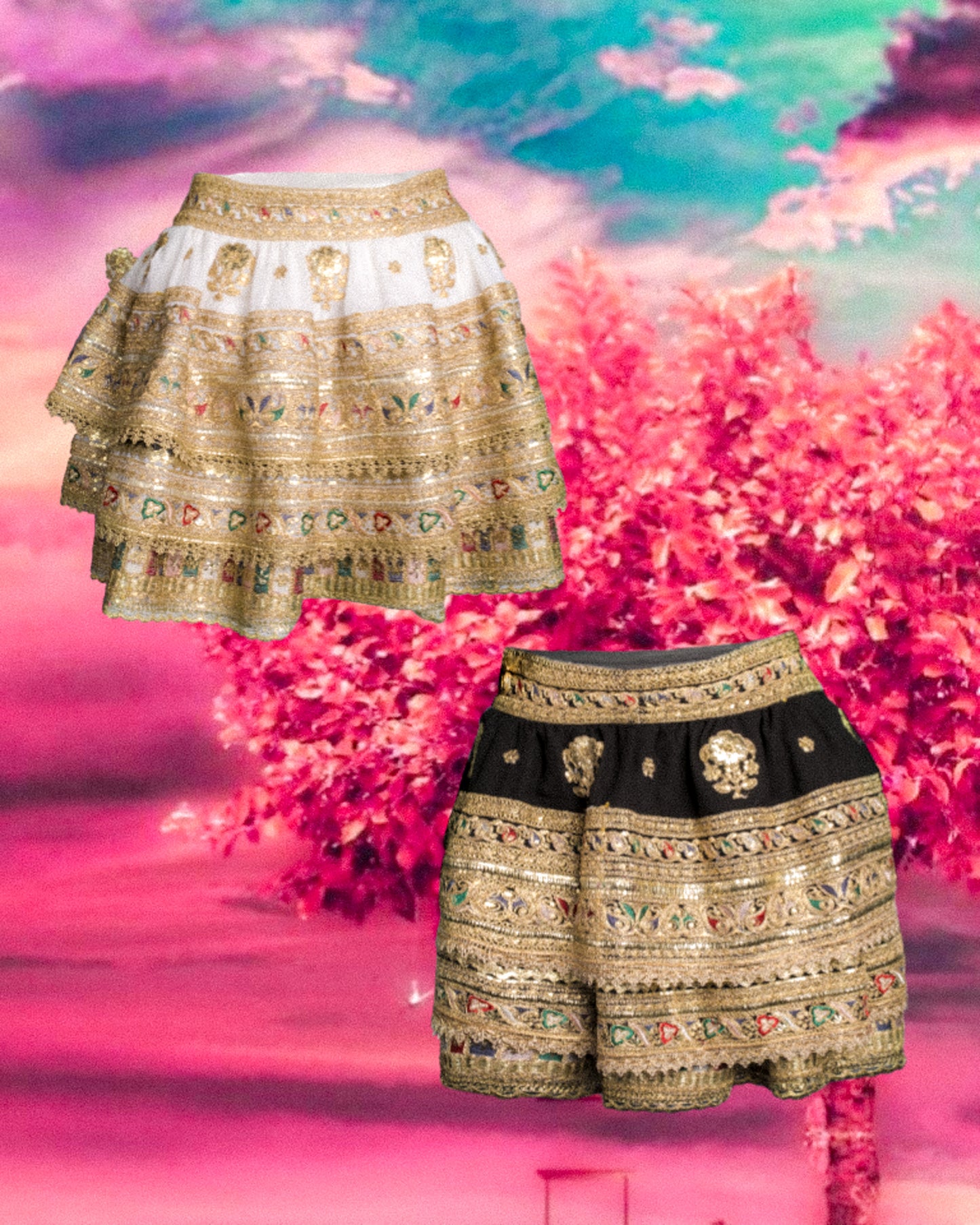 Tokyo Puff Mini Skirt