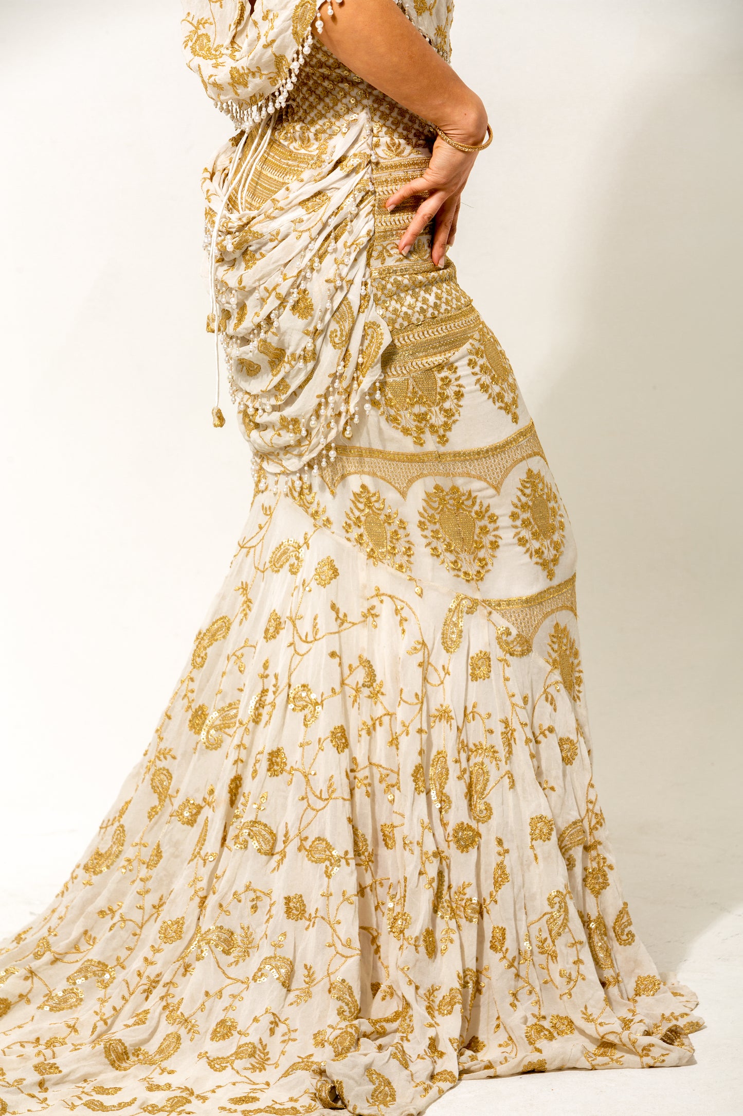 Devi Gold Maxi Dress