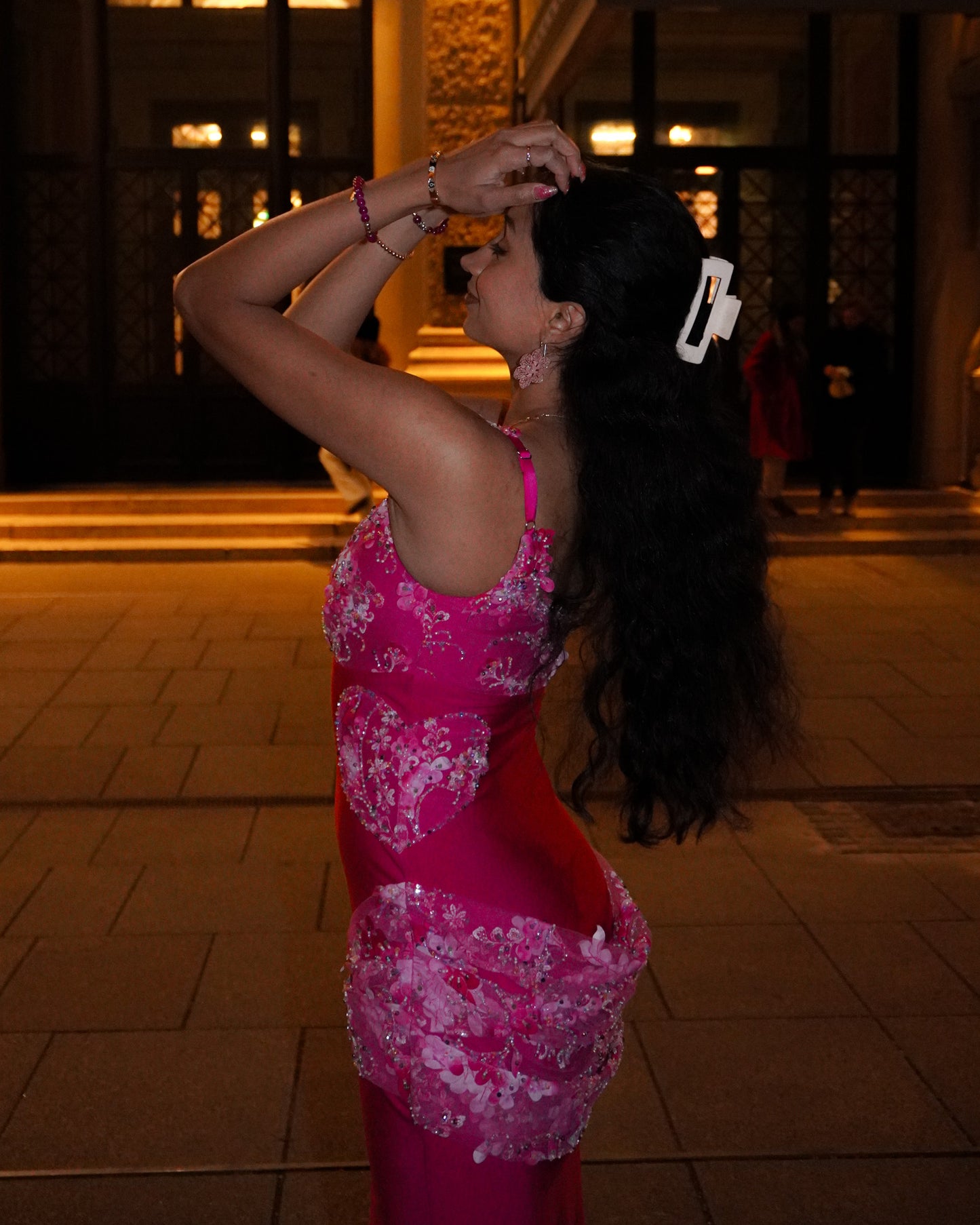 HEARTS ON HER WAIST DRESS